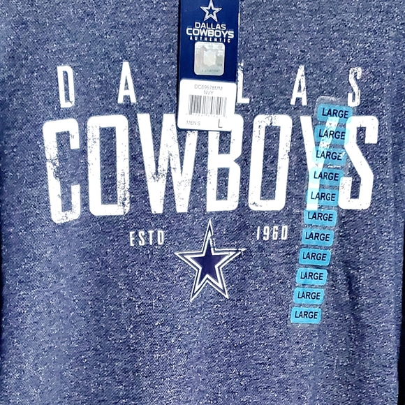 NWT DALLAS COWBOYS AUTHENTIC NFL PULLOVER SWEATER. MENS Sz:L 60% COTTON 40% POLY - Picture 2 of 10